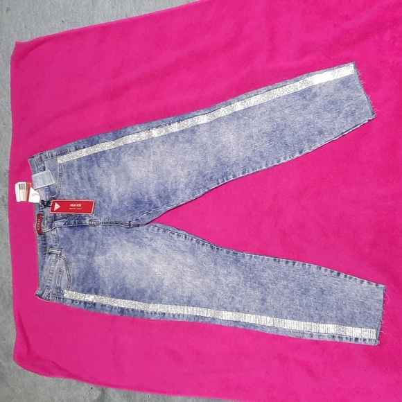 Guess side bling high rise skinny jeans - Picture 2 of 8